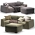 Chic and Versatile: Milano Parker Sofa 3D model small image 1
