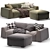 Chic and Versatile: Milano Parker Sofa 3D model small image 2