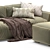 Chic and Versatile: Milano Parker Sofa 3D model small image 4
