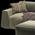Chic and Versatile: Milano Parker Sofa 3D model small image 5