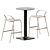Elevated Elegance: Plinto High Table & Noss Bar Stool 3D model small image 1