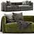 Lario Flexform 2-Seater Sofa: Elegant Comfort 3D model small image 4