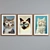 Cat-Eyed Collage Picture Frame Set 3D model small image 2