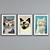 Cat-Eyed Collage Picture Frame Set 3D model small image 3