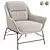 Elegant SADIRA Armchair: Timeless Comfort 3D model small image 1