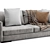 Sleek and Stylish Flexform Sofa 3D model small image 2