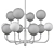 Elegant B+L Chandelier: Multiforme Artistry 3D model small image 2