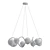 Elegant Curlicue 8-Light Chandelier 3D model small image 2