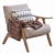 Hofstetter Armchair: Stylish and Functional 3D model small image 1