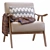 Hofstetter Armchair: Stylish and Functional 3D model small image 7