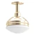 Vintage Zeiss Brass Ceiling Light 3D model small image 1