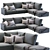 Arflex Rendezvous Sofa: Contemporary Elegance in Every Detail 3D model small image 2