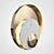 JAGGER Pearl Round Golden Wall Lamp 3D model small image 2