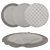 Versatile Round Rugs Set 3D model small image 1