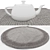 Versatile Round Rugs Set 3D model small image 4