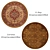 Round Rugs Set with VRayFur 3D model small image 3