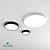 Title: Flat Round LED Ceiling Luminaire by ANCARD 3D model small image 1