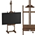 English Artist's Easel: Versatile and Stylish 3D model small image 1