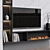 Modern TV Wall Design 3D model small image 2