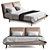 Poltrona Frau John-John Bed: Sleek Design for Blissful Sleep 3D model small image 1