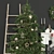 Festive Christmas Tree & Fireplace Décor 3D model small image 3