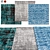 Stylish Square Rugs | Various Sizes 3D model small image 1