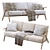 Hofstetter Sofa: Modern Comfort with Sleek Design 3D model small image 4