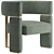 Fendi Casa Margaret: Elegant Armchair for Luxurious Comfort 3D model small image 4