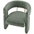 Fendi Casa Margaret: Elegant Armchair for Luxurious Comfort 3D model small image 6