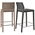 Elegant Oak Stool: VALERIA BQ7523 BQ7524 3D model small image 2