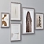 Multi-Frame Set: Vintage Wall Paintings 3D model small image 2