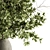 Concrete Vase Bouquet - Green Branch 3D model small image 2