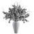 Concrete Vase Bouquet - Green Branch 3D model small image 4