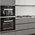 Modern Gray and White Kitchen Cabinets 3D model small image 4