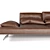 Modern Loft Sectional Sofa 3D model small image 2