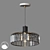 Elegant Glass Edge Chandelier 3D model small image 1