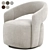 Contemporary Judi Armchair: Ultimate Comfort 3D model small image 2