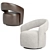 Contemporary Judi Armchair: Ultimate Comfort 3D model small image 4