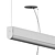 Sleek LEDbar Suspension Light 3D model small image 4