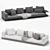 Modular Connery Sofa: Ultimate Versatility 3D model small image 3