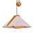 Modern Beech Wood Pendant Light 3D model small image 1