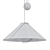 Modern Beech Wood Pendant Light 3D model small image 2