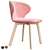 Contemporary Mula Wood Chair: Minimalist Scandinavian Design 3D model small image 1