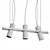 Modern Suspended Lumion Claire 3714 3D model small image 3