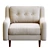 West Elm Crosby Armchair: Comfort Refined 3D model small image 3