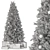 Silver and Green Christmas Tree 3D model small image 4