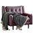 Crosby Leather Armchair: Stylish & Comfortable 3D model small image 1