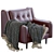 Crosby Leather Armchair: Stylish & Comfortable 3D model small image 2