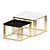 Marble Square Side Table: Modern Elegance 3D model small image 3