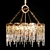 Elegant Ice Plate Chandelier 3D model small image 1